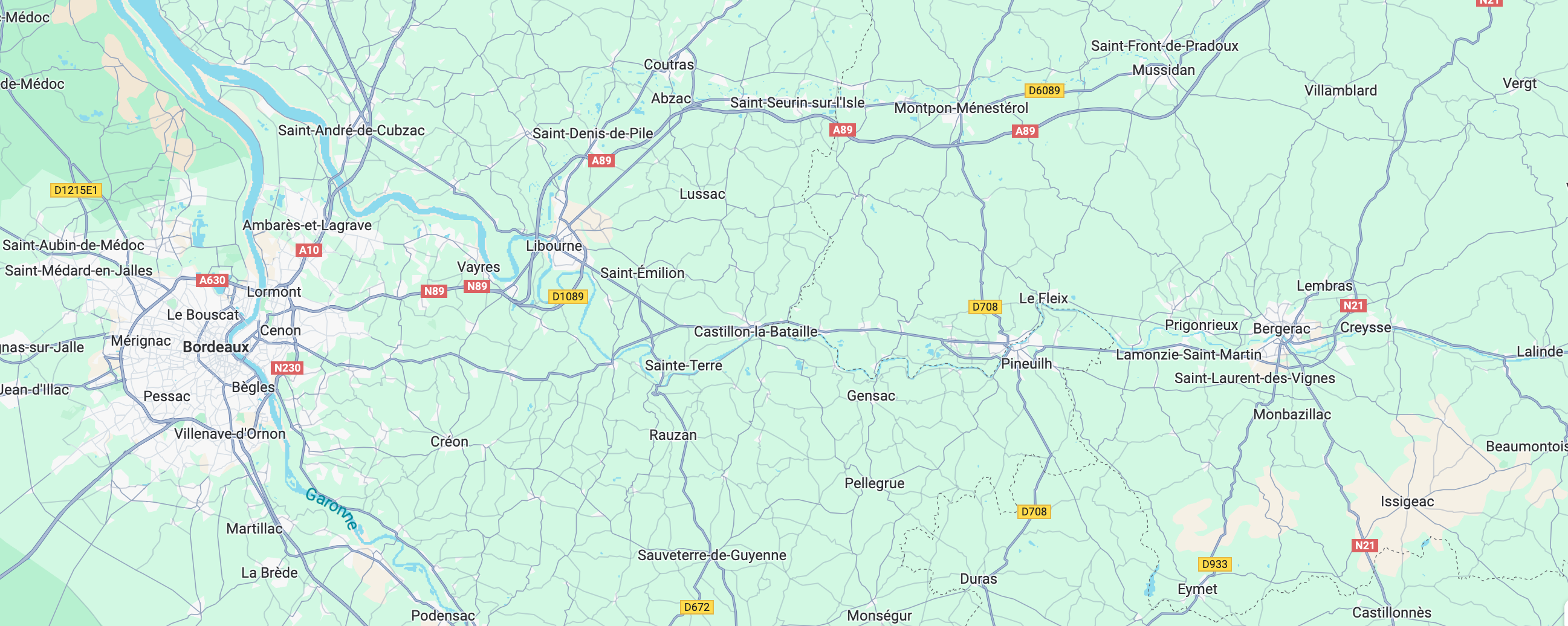 Bergerac map